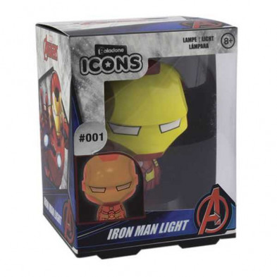 imagen 2 de mini lámpara icon iron man marvel