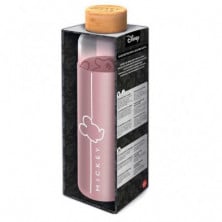 Imagen botella vidrio bambu mickey 585ml