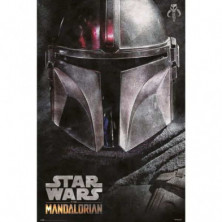 Imagen poster star wars the mandalorian helmet