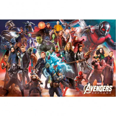 Imagen poster marvel avengers endgame line up