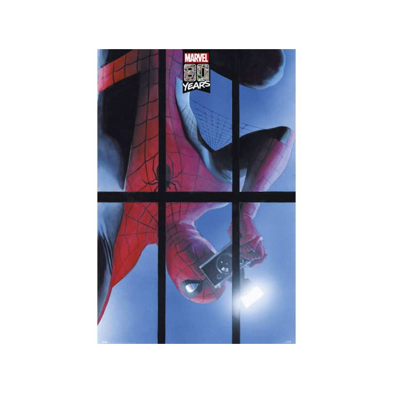 Imagen poster marvel 80 years spiderman