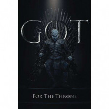 Imagen poster game of thrones the night king throne