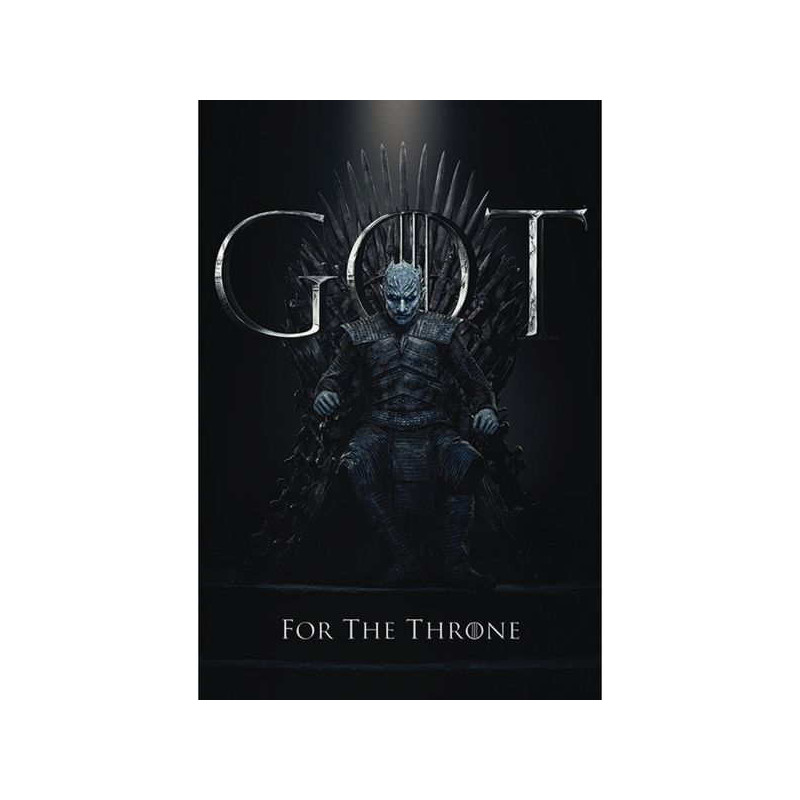 Imagen poster game of thrones the night king throne