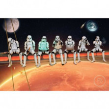 Imagen poster star wars stormtrooper on girders