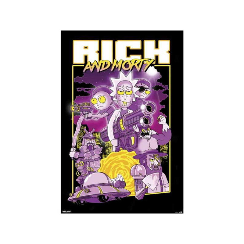 Imagen poster rick and morty characters