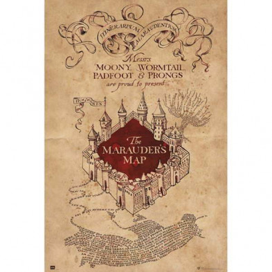 Imagen poster harry potter the marauders map