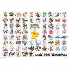 Imagen poster pokemon kalos region