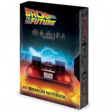 Imagen cuaderno a5 premium back to the future vhs