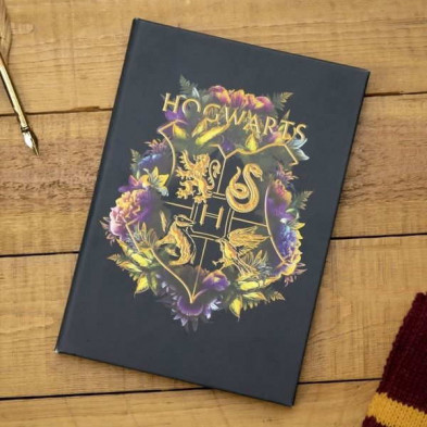 Imagen cuaderno hogwarts floral