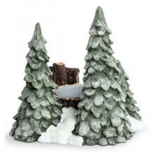 imagen 1 de figura pinos base vela calendario trolls