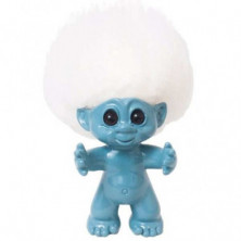 Imagen figura azul con pelo blanco trolls