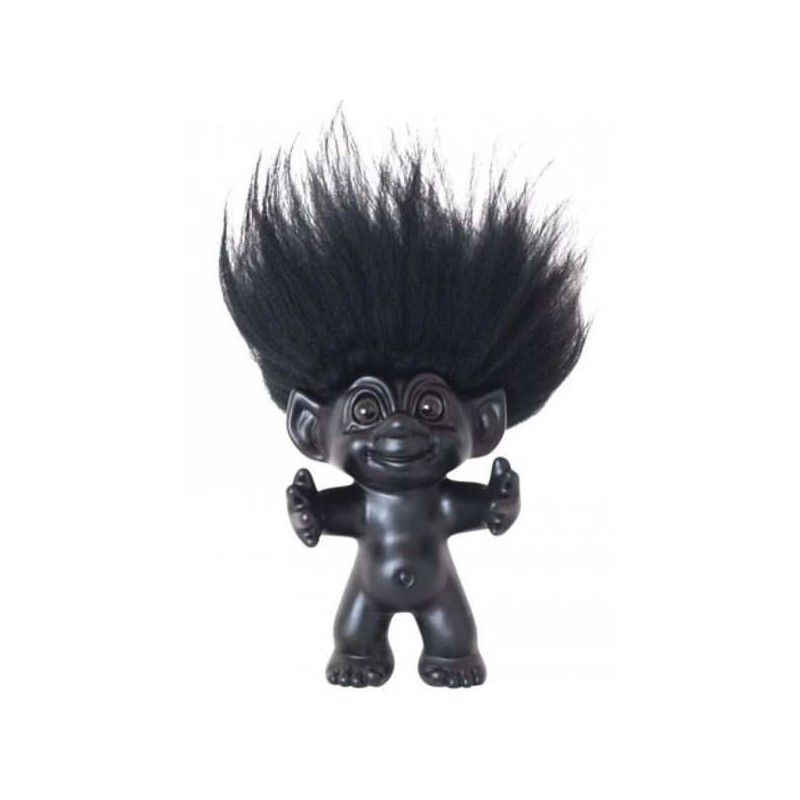 Imagen figura negra pelo negro trolls 12cm