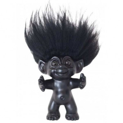 Imagen figura negra pelo negro trolls 12cm