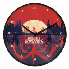 Imagen reloj de pared stranger things diametro 25cm