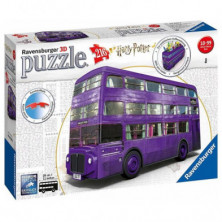 imagen 2 de puzle 3d autobús noctámbulo harry potter 216 pzs