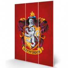 Imagen marco de madera harry potter gryffindor