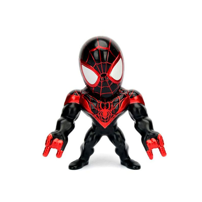 Imagen figura metálica ultimate spider-man miles morales