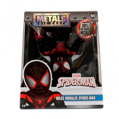 imagen 3 de figura metálica ultimate spider-man miles morales