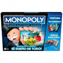Imagen juego monopoly super electronic banking hasbro