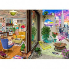 imagen 1 de puzle apartamento en nueva york 1000 piezas