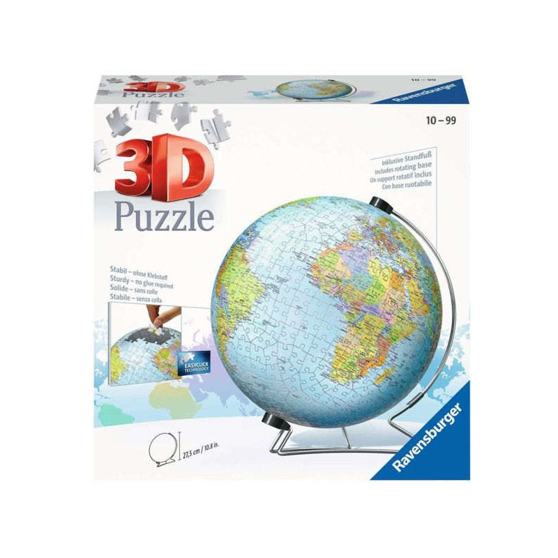 Imagen puzle 3d globo terráqueo 540 piezas