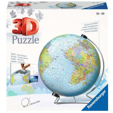 Imagen puzle 3d globo terráqueo 540 piezas