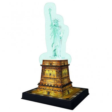 imagen 1 de puzle 3d estatua de la libertad con luz 108 piezas