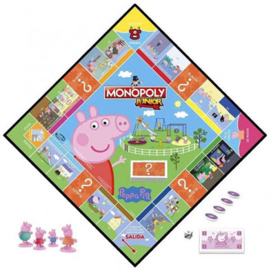 imagen 1 de juego de mesa monopoly junior peppa pig