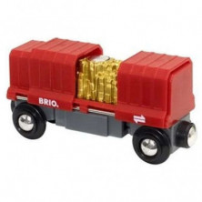 Imagen vagón de mercancías con oro brio