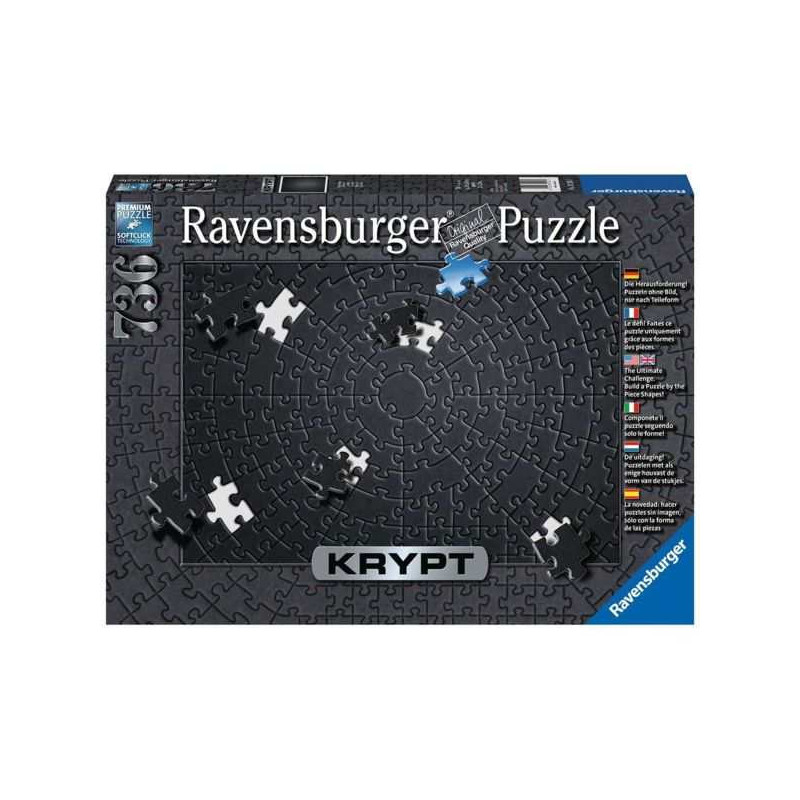 Imagen puzzle ravensburger krypt black 736 piezas