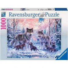 Imagen puzzle ravensburger lobos 1000 piezas
