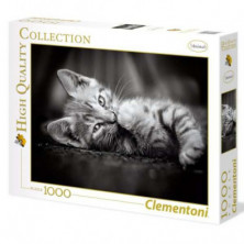 imagen 2 de puzzle clementoni gato 1000 piezas