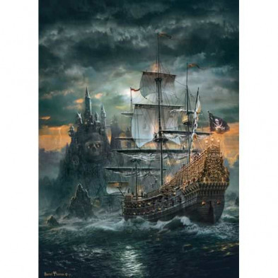 imagen 1 de puzzle clementoni barco pirata 1500 piezas