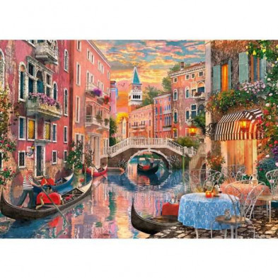 imagen 1 de puzzle clementoni atardecer en venecia 6000 piezas