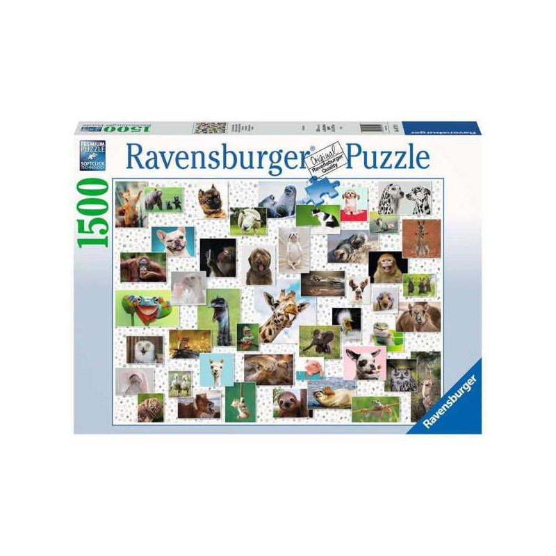 Imagen puzzle ravensburger animales divertidos 1500 pieza