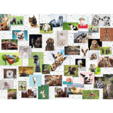 imagen 1 de puzzle ravensburger animales divertidos 1500 pieza