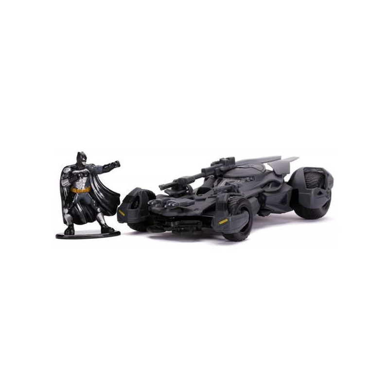 Imagen batmóvil justice league y figura batman 1/32