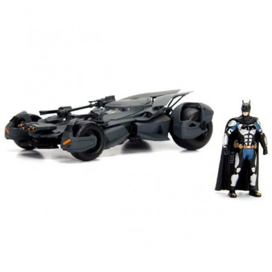 Imagen batmóvil justice league y figura batman 1/24