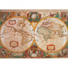 imagen 1 de puzzle clementoni mapa antiguo 1000 piezas