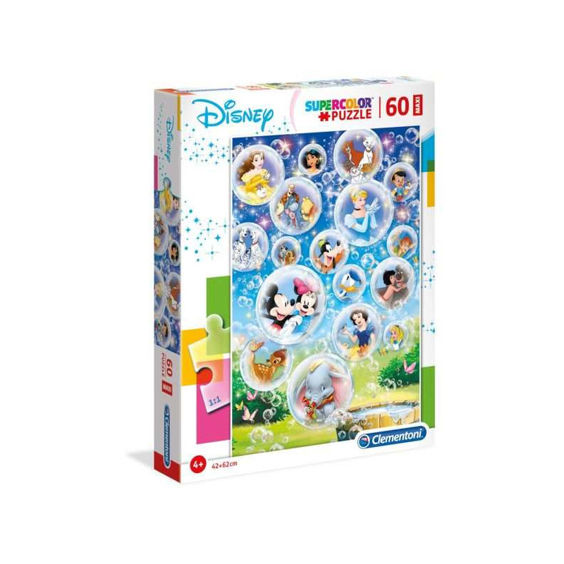 Puzzle clementoni supercolor disney classic 60 piezas - hipergol.com