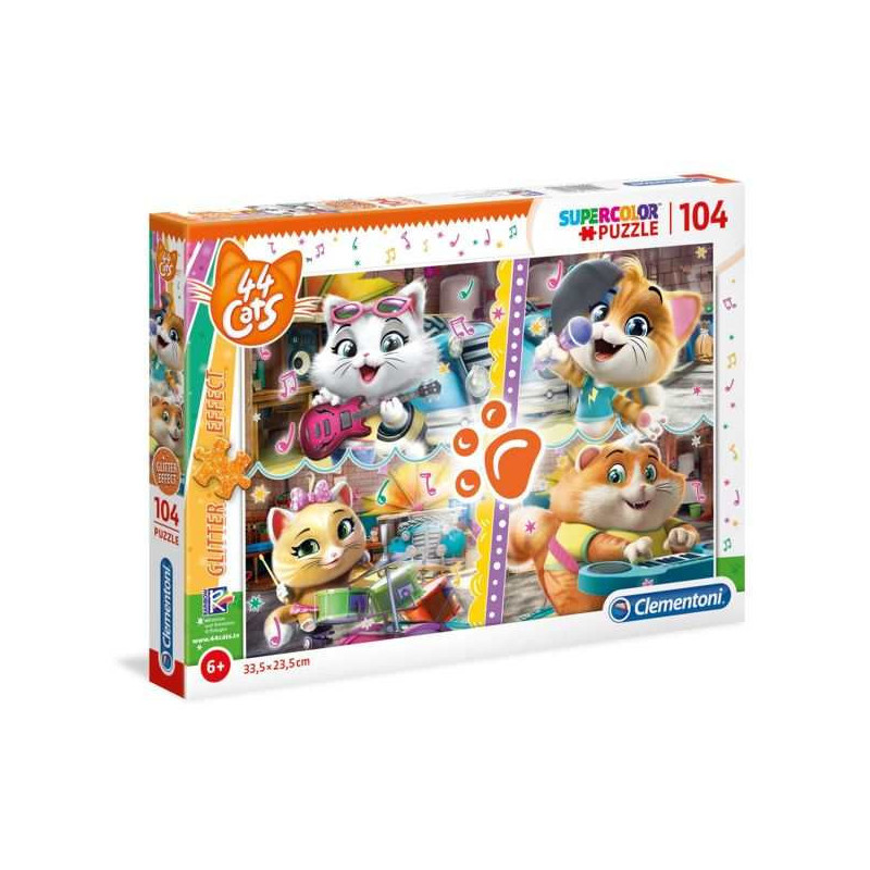 Puzzle clementoni 44 cats 104 piezas | hipergol.com