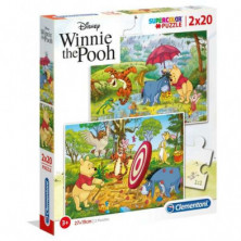 Imagen puzzle clementoni supercolor winnie the pooh 2x20