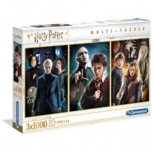 Imagen puzzle clementoni harry potter 3x1000 piezas