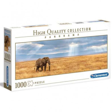 Imagen puzzle clementoni panorama elefante 1000 piezas