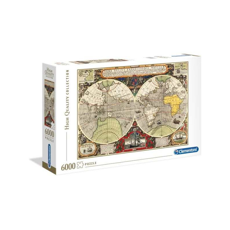 Imagen puzzle clementoni mapa antiguo 6000 piezas