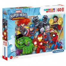 PUZZLE CLEMENTONI MARVEL SUPER HEROES 60 PIEZAS