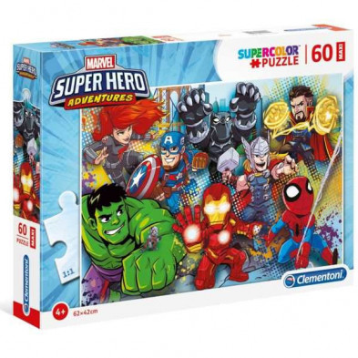 Héroes Épicos en Casa! Puzzle Clementoni Marvel Super Heroes de 24