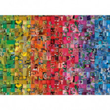 imagen 1 de puzzle clementoni colorboom collage 1000 piezas