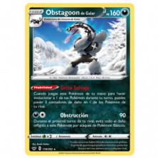 Imagen carta obstagoon de galar juego de cartas pokemon