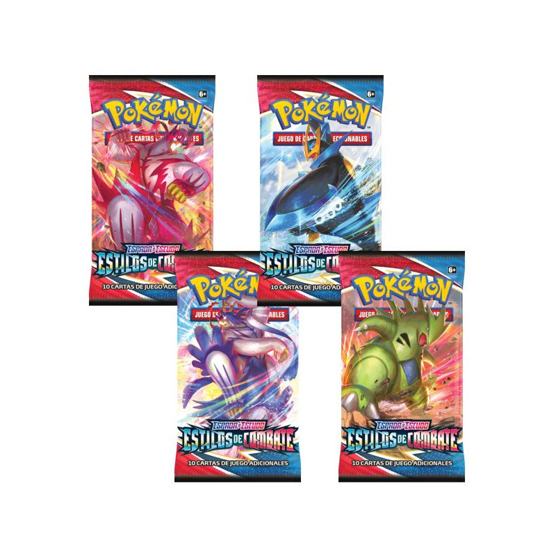 Imagen sobre 10 cartas espada y escudo estilo de combate